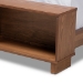 Baxton Studio Regina Modern Rustic Ash Walnut Brown Finished Wood Full Size Platform Storage Bed with Built-In Shelves - BSOMG0017-Ash Walnut-Full