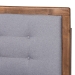 Baxton Studio Livinia Modern Transitional Light Grey Fabric Upholstered and Ash Walnut Brown Finished Wood Full Size Platform Bed - BSOLivinia-Light Grey/Ash Walnut-Full