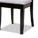 Baxton Studio Minette Modern and Contemporary Gray Fabric Upholstered and Espresso Brown Finished Wood 2-Piece Dining Chair Set - BSORH319C-Grey/Dark Brown-DC-2PK