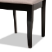 Baxton Studio Mael Modern and Contemporary Sand Fabric Upholstered and Espresso Brown Finished Wood 2-Piece Dining Chair Set - BSORH331C-Sand/Dark Brown-DC-2PK