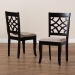 Baxton Studio Mael Modern and Contemporary Sand Fabric Upholstered and Espresso Brown Finished Wood 2-Piece Dining Chair Set - BSORH331C-Sand/Dark Brown-DC-2PK