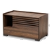 Baxton Studio Claire Modern and Contemporary Walnut Brown Finished Cat Litter Box Cover House - BSOSECHC150080WI-Columbia-Cat House