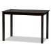 Baxton Studio Clarke Modern and Contemporary Grey Fabric Upholstered and Espresso Brown Finished Wood 5-Piece Dining Set - BSORH329C-Grey/Dark Brown-5PC Dining Set