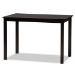 Baxton Studio Clarke Modern and Contemporary Sand Fabric Upholstered and Espresso Brown Finished Wood 5-Piece Dining Set - BSORH329C-Sand/Dark Brown-5PC Dining Set