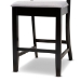Baxton Studio Chandler Modern and Contemporary Grey Fabric Upholstered and Espresso Brown Finished Wood 5-Piece Counter Height Pub Dining Set - BSORH329P-Grey/Dark Brown-5PC Pub Set