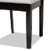 Baxton Studio Jackson Modern and Contemporary Grey Fabric Upholstered and Espresso Brown Finished Wood 4-Piece Dining Chair Set - BSORH310C-Grey/Dark Brown-DC-4PK