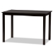 Baxton Studio Jackson Modern and Contemporary Grey Fabric Upholstered and Espresso Brown Finished Wood 5-Piece Dining Set - BSORH310C-Grey/Dark Brown-5PC Dining Set