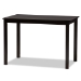 Baxton Studio Jackson Modern and Contemporary Sand Fabric Upholstered and Espresso Brown Finished Wood 5-Piece Dining Set - BSORH310C-Sand/Dark Brown-5PC Dining Set