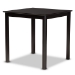 Baxton Studio Devon Modern and Contemporary Grey Fabric Upholstered and Espresso Brown Finished Wood 5-Piece Pub Dining Set - BSORH310P-Grey/Dark Brown-5PC Pub Set