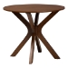 Baxton Studio Mana Modern Grey and Walnut Brown Wood 5-Piece Dining Set - BSOMana-Grey/Walnut-5PC Dining Set