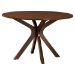 Baxton Studio Mana Modern Grey and Walnut Brown Wood 7-Piece Dining Set - BSOMana-Grey/Walnut-7PC Dining Set
