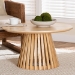 bali & pari Caribic Modern Slatted Acacia Wood Coffee Table - BSOCARIBIC-Natural Wooden-CT