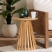 bali & pari Caribic Modern Slatted Acacia Wood End Table - BSOCARIBIC-Natural Wooden-ET