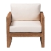 bali & pari Helina Bohemian Bleached Seagrass and Acacia Wood Arm Chair - BSOHelina-Bleached Light Brown-CC