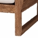 bali & pari Helina Bohemian Bleached Seagrass and Acacia Wood Arm Chair - BSOHelina-Bleached Light Brown-CC