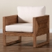bali & pari Helina Bohemian Bleached Seagrass and Acacia Wood Arm Chair - BSOHelina-Bleached Light Brown-CC