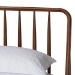 Baxton Studio Maeron Mid-Century Modern Walnut Brown Queen Platform Bed with Spindle Headboard - BSOMG0235-1-Walnut-Queen