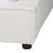 Baxton Studio Bardia Modern Cream Boucle Queen Platform Bed with Wide Railing - BSOBBT61216-Cream-Queen