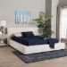 Baxton Studio Bardia Modern Cream Boucle Queen Platform Bed with Wide Railing - BSOBBT61216-Cream-Queen