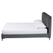 Baxton Studio Etienne Modern Slate Grey Velvet Queen Platform Bed - BSOBBT61231-Dark Grey-Queen