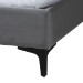 Baxton Studio Etienne Modern Slate Grey Velvet Queen Platform Bed - BSOBBT61231-Dark Grey-Queen