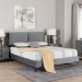 Baxton Studio Etienne Modern Slate Grey Velvet Queen Platform Bed - BSOBBT61231-Dark Grey-Queen