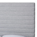 Baxton Studio Cadmus Modern Light Grey Channel-Tufted Fabric King Size 4-Piece Bedroom Set - BSOBBT61237-Light Grey-King 4PC Bedroom Set