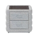 Baxton Studio Cadmus Modern Light Grey Channel-Tufted Fabric 2-Drawer Nightstand - BSOBBT3224.11 A1-Light Grey-NS
