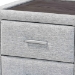 Baxton Studio Cadmus Modern Light Grey Channel-Tufted Fabric 2-Drawer Nightstand - BSOBBT3224.11 A1-Light Grey-NS