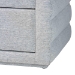 Baxton Studio Cadmus Modern Light Grey Channel-Tufted Fabric 4-Drawer Dresser - BSOBBT2053.11 A1-Light Grey-Dresser