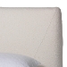 Baxton Studio Vinicio Mid-Century Modern Cream Boucle Queen Size 2-Piece Bedroom Set - BSOBBT61296-Cream-Queen 2PC Bedroom Set