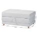 Baxton Studio Sabriel Modern Light Grey Fabric Convertible Sleeper Ottoman - BSOBBT8083-Light Grey-Convertible Ottoman