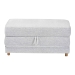 Baxton Studio Sabriel Modern Light Grey Fabric Convertible Sleeper Ottoman - BSOBBT8083-Light Grey-Convertible Ottoman