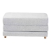 Baxton Studio Sabriel Modern Light Grey Fabric Convertible Sleeper Ottoman - BSOBBT8083-Light Grey-Convertible Ottoman