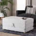 Baxton Studio Sabriel Modern Light Grey Fabric Convertible Sleeper Ottoman - BSOBBT8083-Light Grey-Convertible Ottoman