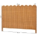 bali & pari Maritza Bohemian Light Honey Scalloped Rattan Pitrit King Standalone Headboard - BSOMaritza-Wood/Light Honey-King-HB