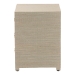 bali & pari Quinn Bohemian Woven Natural Grasscloth 3-Drawer Nightstand - BSOQuinn-Natural Woven Grasscloth-3DR-NS