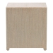 bali & pari Quinn Bohemian Woven Natural Grasscloth 3-Drawer Nightstand - BSOQuinn-Natural Woven Grasscloth-3DR-NS