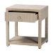 bali & pari Nata Bohemian Woven Natural Grasscloth 1-Drawer Nightstand - BSONata-Natural Woven Grasscloth-NS