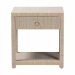 bali & pari Nata Bohemian Woven Natural Grasscloth 1-Drawer Nightstand - BSONata-Natural Woven Grasscloth-NS