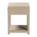 bali & pari Nata Bohemian Woven Natural Grasscloth 1-Drawer Nightstand - BSONata-Natural Woven Grasscloth-NS