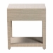 bali & pari Nata Bohemian Woven Natural Grasscloth 1-Drawer Nightstand - BSONata-Natural Woven Grasscloth-NS