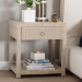bali & pari Nata Bohemian Woven Natural Grasscloth 1-Drawer Nightstand - BSONata-Natural Woven Grasscloth-NS
