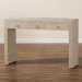 bali & pari Cielo Bohemian Woven Natural Grasscloth 3-Drawer Console Table - BSOCielo-Natural Woven Grasscloth-Console Table