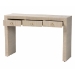 bali & pari Cielo Bohemian Woven Natural Grasscloth 3-Drawer Console Table - BSOCielo-Natural Woven Grasscloth-Console Table