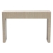 bali & pari Cielo Bohemian Woven Natural Grasscloth 3-Drawer Console Table - BSOCielo-Natural Woven Grasscloth-Console Table