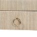 bali & pari Cielo Bohemian Woven Natural Grasscloth 3-Drawer Console Table - BSOCielo-Natural Woven Grasscloth-Console Table