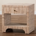 bali & pari Julia Bohemian Woven Natural Grasscloth 1-Drawer Nightstand - BSOJulia-Natural Woven Grasscloth-NS