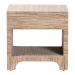bali & pari Julia Bohemian Woven Natural Grasscloth 1-Drawer Nightstand - BSOJulia-Natural Woven Grasscloth-NS
