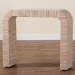 bali & pari Yareli Bohemian Woven Natural Grasscloth Console Table - BSOYareli-Natural Woven Grasscloth-Console Table